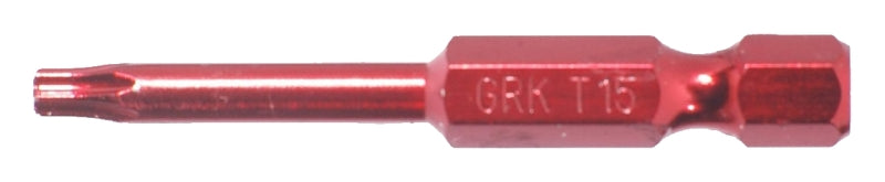 GRK FASTENERS GRK Fasteners 187427 Drive Bit, T15 Drive, Star Drive, Hex Shank, 2 in L, Steel HARDWARE & FARM SUPPLIES GRK FASTENERS