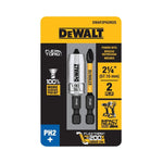 DEWALT DEWALT FlexTorq, IMPACT READY Series DWA2PH2IR2S Screwdriver Bit, #2 Drive, Phillips Drive, 1/4 in Shank, Hex Shank, HSS
