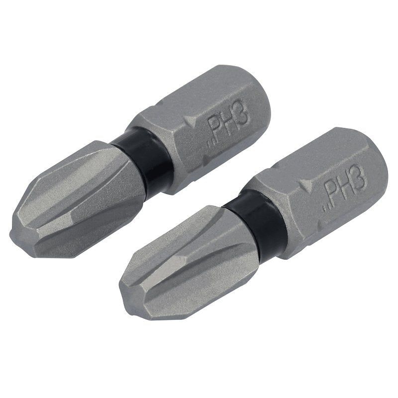 DEWALT DEWALT TOUGHGRIP DWAF1PH3TG2 Screwdriver Bit, #3 Drive, Phillips Drive, 1/4 in Shank, Hex Shank, 1 in L, Steel