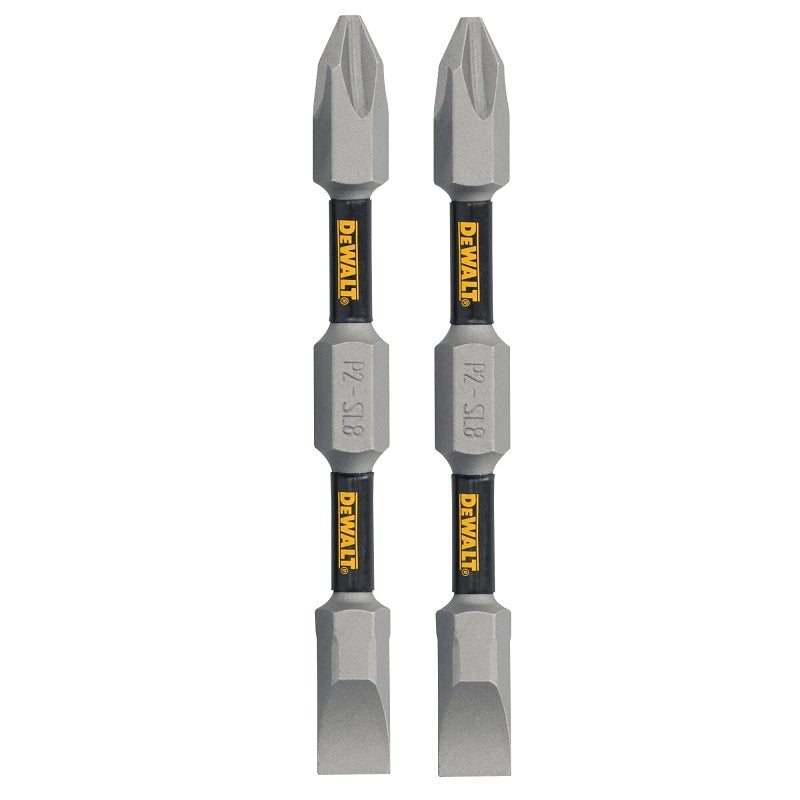 DEWALT DEWALT TOUGHGRIP DWAF2DETG2 Double-Ended Bit, 1/4 in Shank, Hex Shank, 2-3/4 in L, Steel