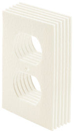 FROST KING Frost King OS6H Plate Sealer, 4 in L, 2-1/2 in W, Plastic Foam, White