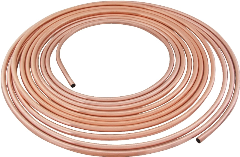 B & K INDUSTRIES Streamline 1/2X60L Copper Tubing, 1/2 in, 60 ft L, Soft, Type L, Coil