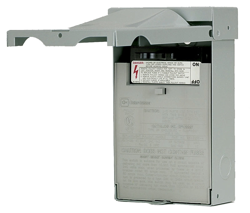 CUTLER-HAMMER Cutler-Hammer DP DPF221RP Disconnect Switch, 30 A, 120/240 V, Gray