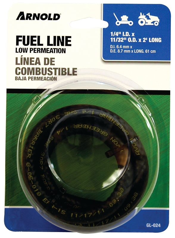 ARNOLD Arnold GL-024 Low Permeation Line, 1/4 in ID, 2 ft L, Clear