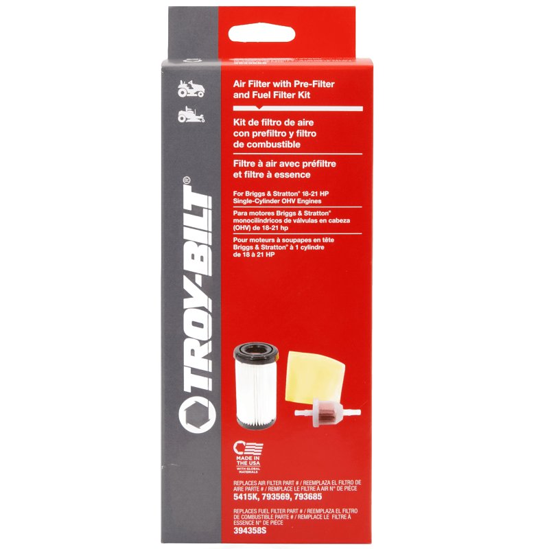 TROY-BILT Cub Cadet 490-950-Y059 Air Filter, For: Briggs & Stratton 18-21 HP Single-Cylinder OHV Engines