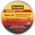 SCOTCH Scotch 06132 Electrical Tape, 66 ft L, 3/4 in W, PVC Backing, Black, 220 deg F ELECTRICAL SCOTCH