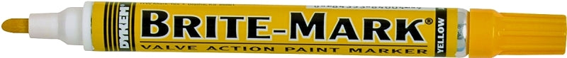 ITW PRO BRANDS Dykem 84004 Permanent Paint Marker, Yellow