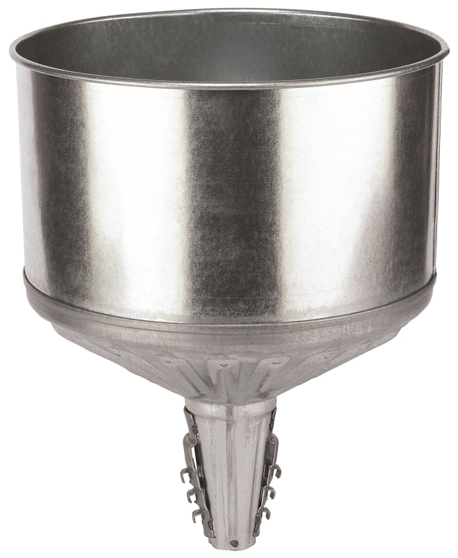 LUBRIMATIC LubriMatic 75-008 Funnel, 8 qt, Galvanized Steel, 11-1/2 in H AUTOMOTIVE LUBRIMATIC