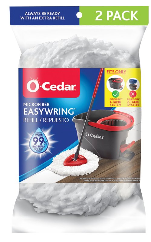 O-CEDAR O-Cedar EasyWring 172385 Spin Mop Refill, Microfiber