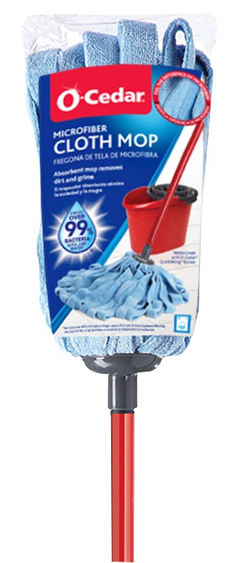 O-CEDAR O-Cedar 133582 Mop, Microfiber Mop Head, Carbon Steel Handle CLEANING & JANITORIAL SUPPLIES O-CEDAR