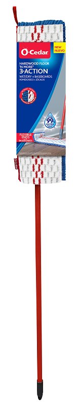 O-CEDAR O-Cedar 138000 Flip Mop with Telescopic Handle, Chenille/Microfiber Head, Metal Handle, Blue CLEANING & JANITORIAL SUPPLIES O-CEDAR