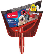 O-CEDAR O-Cedar PowerCorner Pet Pro 168020 Broom and Step-On Dust Pan, Plastic Bristle, 56 in L, Steel Handle