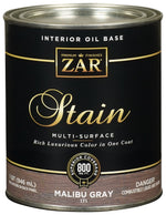 ZAR ZAR 17112 Wood Stain, Malibu Gray, Liquid, 1 qt