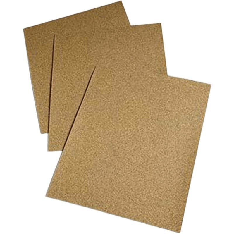 3M 3M 88591NA Sandpaper, 11 in L, 9 in W, Coarse, 60 Grit, Aluminum Oxide Abrasive, Paper Backing PAINT 3M