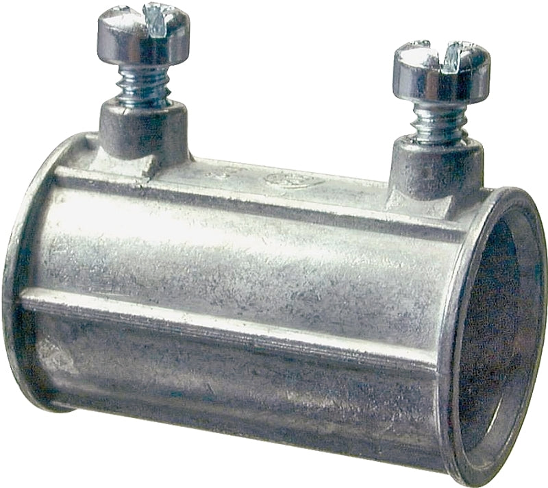 HALEX Halex 23222 EMT Coupling, 3/4 in Set Screw, Zinc - 5/BAG ELECTRICAL HALEX