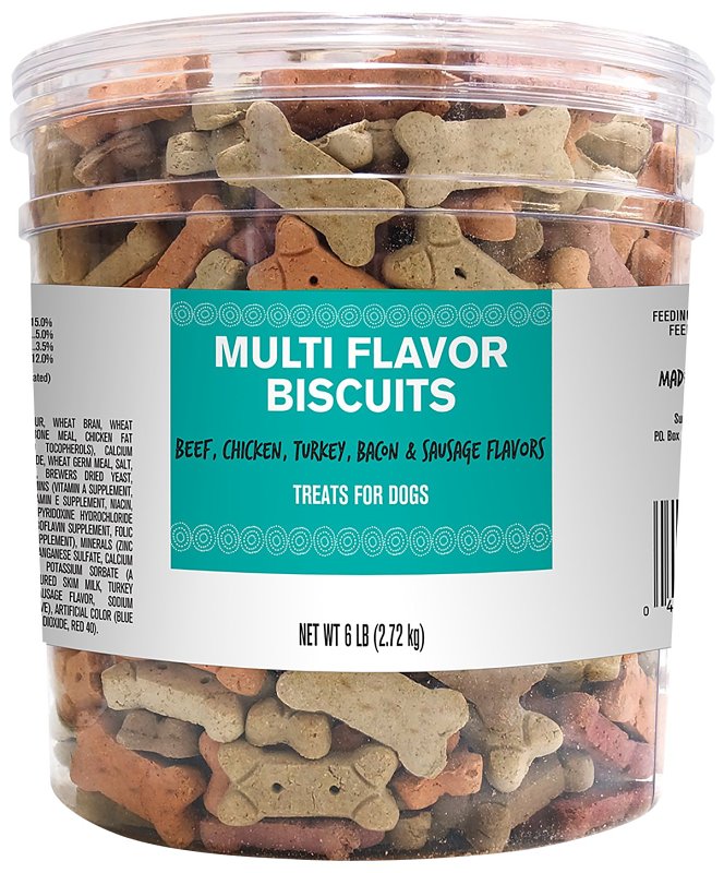 PET LIFE Pet Life 2918 Dog Treat, Bacon, Beef, Chicken, Peanut Butter, Vegetable Flavor, 6 lb