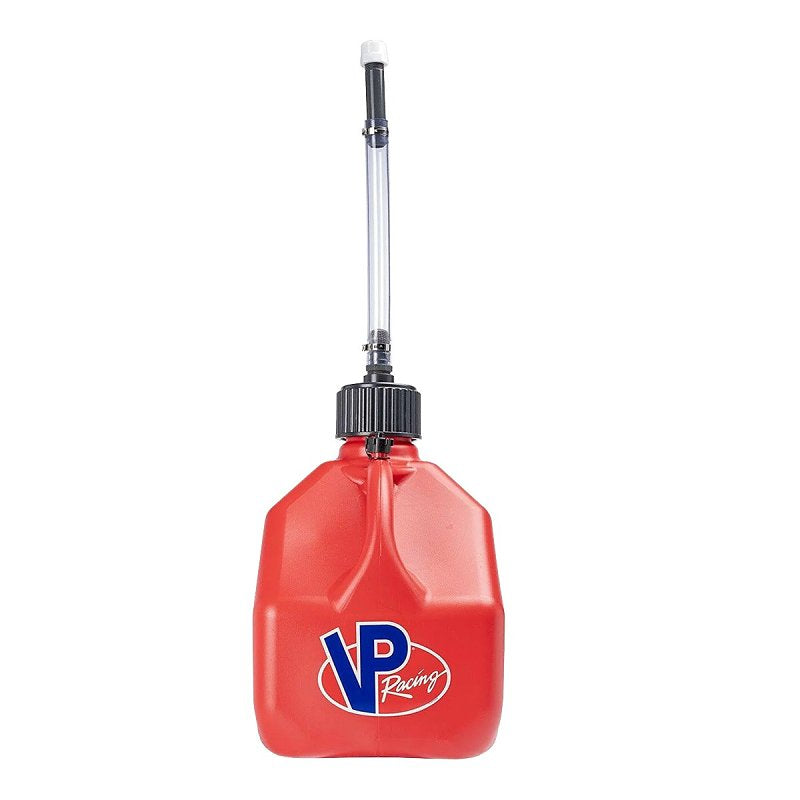 PLASTIC PRODUCT FORMERS VP Racing Motorsport Container Series 4163-CA Utility Jug With Deluxe Hose, 3 gal Capacity, Plastic, Red