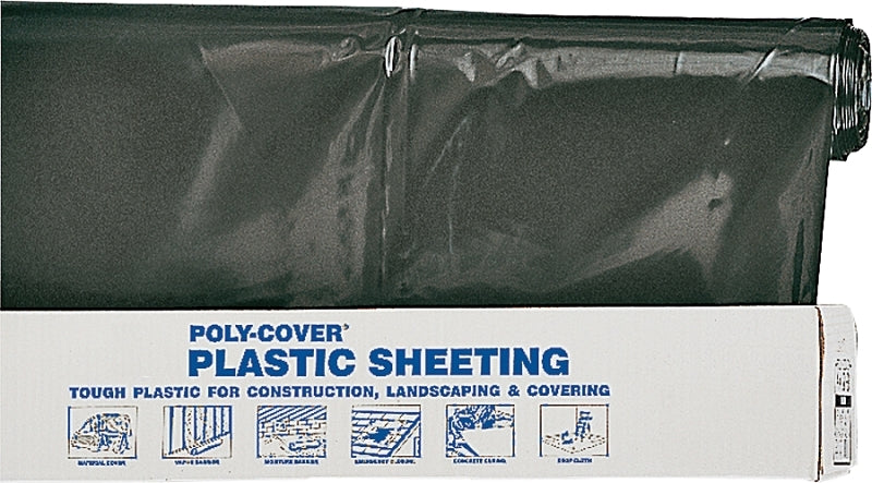 ORGILL POLY Orgill Poly 6X20-B Poly Film, 100 ft L, 20 ft W, 6 mil Thick, Black
