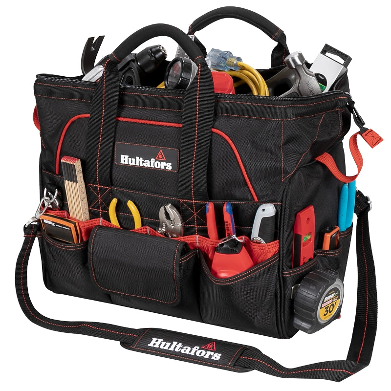 HULTAFORS Hultafors HT5553 Pro Contractor's Closed-Top Tool Bag, 18 in H, Neoprene/Polyester TOOLS HULTAFORS