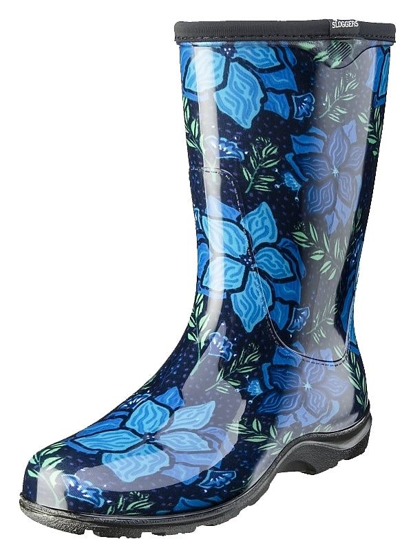 SLOGGERS Sloggers 5018SSBL-07 Rain Boots, 7, Spring Surprise, Blue