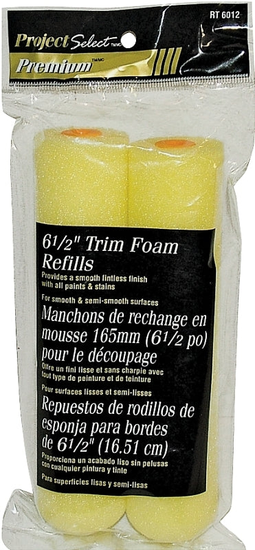 LINZER Linzer RT6012 Paint Roller Cover, 3/8 in Thick Nap, 6-1/2 in L, Foam Cover PAINT LINZER