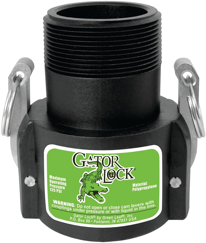 GREEN LEAF Green Leaf 150B/GLP150BNL Cam Lever Coupling, 1-1/2 in, Glass Filled Polypropylene