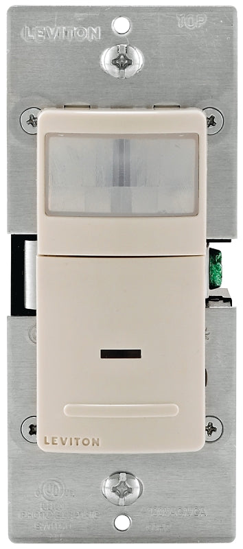 LEVITON Leviton R08-IPS02-1LT Motion Detector, 2.5 A, 120 V, 1-Pole, Motion Sensor, 180 deg Sensing, 900 sq-ft Sensing ELECTRICAL LEVITON