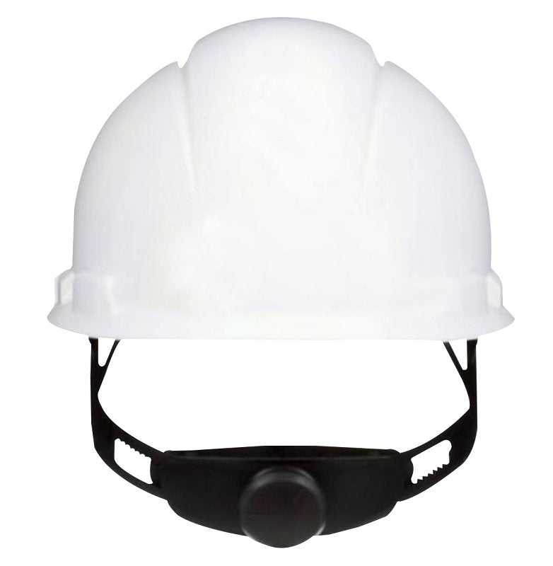 3M 3M SecureFit CHH-R-W6-SL Non-Vented Hard Hat with Ratchet Adjustment, One-Size, 4-Point Ratchet Suspension, White