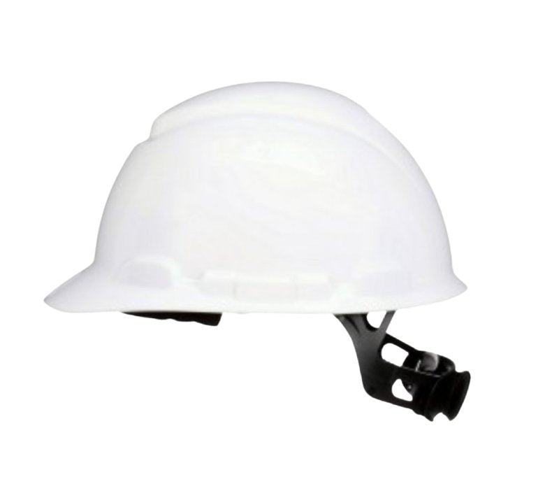 3M 3M SecureFit CHH-R-W6-SL Non-Vented Hard Hat with Ratchet Adjustment, One-Size, 4-Point Ratchet Suspension, White