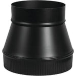 IMPERIAL Imperial BM0063 Stove Pipe Increaser, 7 x 8 in, Black, Matte PLUMBING, HEATING & VENTILATION IMPERIAL