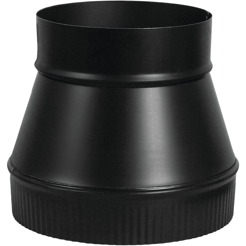 IMPERIAL Imperial BM0063 Stove Pipe Increaser, 7 x 8 in, Black, Matte PLUMBING, HEATING & VENTILATION IMPERIAL