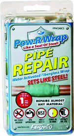 POW R WRAP Pow-R Wrap FPW248CS Pipe Repair Wrap Kit, 48 in L, 2 in W, Epoxy/Fiberglass, Gray