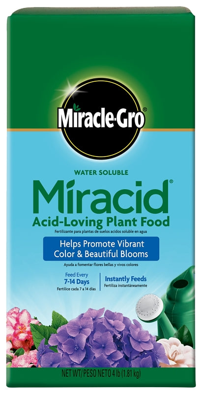 MIRACLE-GRO Miracle-Gro Miracid 1850011 Acid Loving Plant Food, 4 lb Box, Solid, 30-10-10 N-P-K Ratio LAWN & GARDEN MIRACLE-GRO