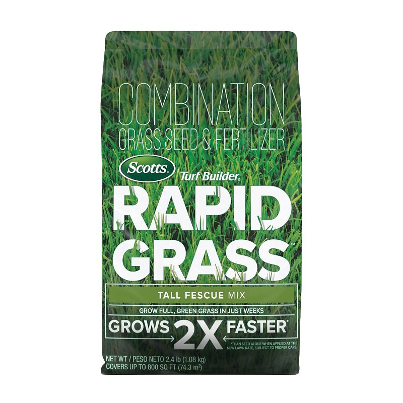 TURF BUILDER Scotts Turf Builder Rapid Grass Series 18741 Tall Fescue Mix, 2.4 lb Bag