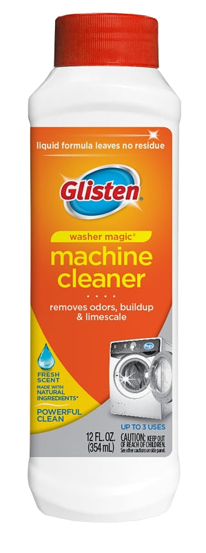 SUMMIT BRANDS Glisten WM0612N Washing Machine Cleaner and Deodorizer, 12 oz, Bottle, Liquid, Floral