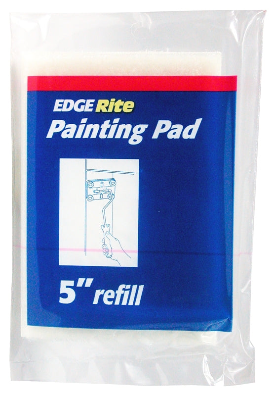 ROLLERLITE RollerLite ER-500R Paint Pad Refill, 5 in L Pad, Flocked Foam Pad, White AUTOMOTIVE ROLLERLITE