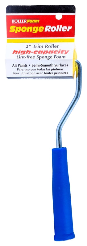 ROLLERLITE RollerLite High-Capacity 204-2YF38 Trim Roller Assembly, 3/8 in Nap, Foam Cover, 2 in L Roller PAINT ROLLERLITE