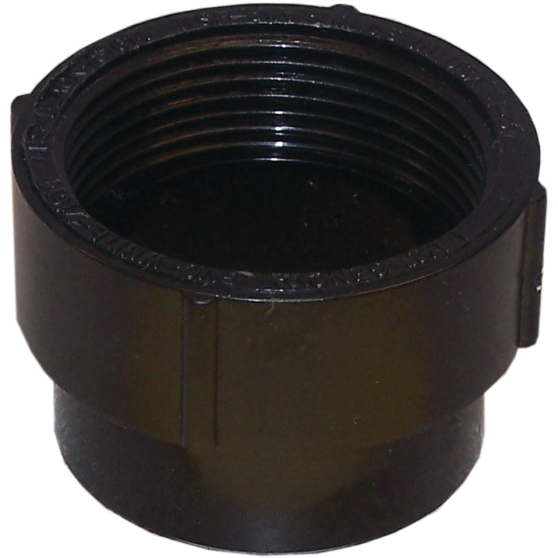 IPEX USA LLC-CANPLAS Canplas 103702SBC Cleanout Body, 2 in, FNPT x Spigot, ABS, Black, SCH 40 Schedule LAWN & GARDEN IPEX USA LLC-CANPLAS