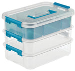STERILITE Sterilite 14138606 Tray Organizer, Clear, 10-5/8 in L, 7-1/4 in W, 7-3/4 in H
