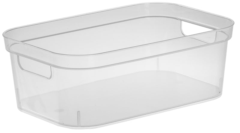 STERILITE Sterilite 13228608 Small Storage Bin, 7 qt Capacity, Polypropylene, Clear, 12-1/4 in L, 8 in W, 4-1/4 in H