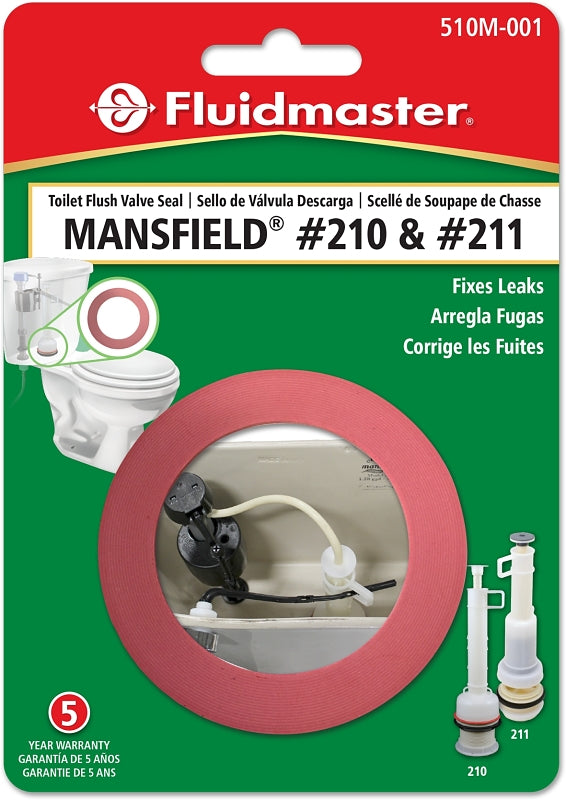 FLUIDMASTER Fluidmaster 510M-001-P10 Toilet Flush Valve Seal, For: Mansfield #210, #211 Flush Valves