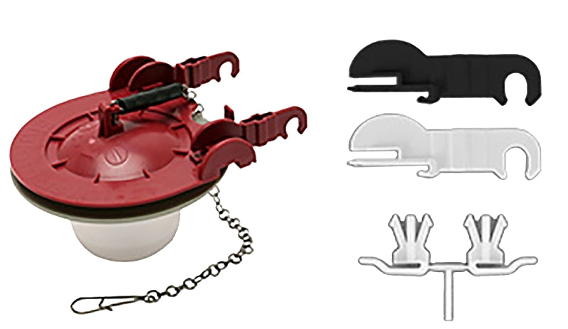 FLUIDMASTER Fluidmaster 513A-016-P4 Toilet Flapper, Specifications: Adjustable, Chlorine-Resistant, Universal Type, Rubber/Silicone