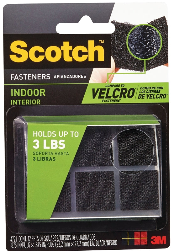 SCOTCH Scotch RF4721 Fastener, 7/8 in W, 7/8 in L, Black, 3 lb HARDWARE & FARM SUPPLIES SCOTCH