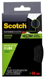 SCOTCH Scotch RF4741 Fastener, 3/4 in W, 5 ft L, Black, 1 lb HARDWARE & FARM SUPPLIES SCOTCH