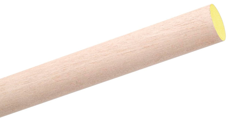 WADDELL Waddell 6312UB Dowel, 3/4 in Dia, 36 in L, Hardwood, Yellow