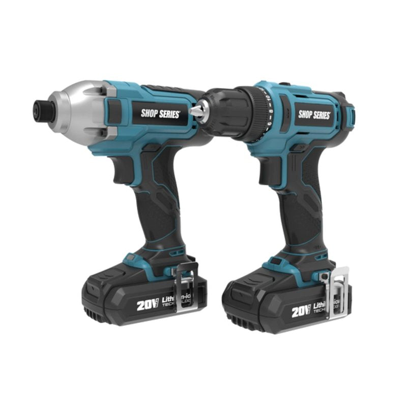 SHOP SERIES ShopSeries SS1809 Combo Kit, Battery Included, 2 Ah TOOLS SHOP SERIES