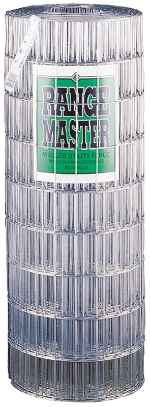 RANGEMASTER Rangemaster 7743 Welded Utility Fence, 100 ft L, 48 in H, 2 x 4 in Mesh, 14, Galvanized