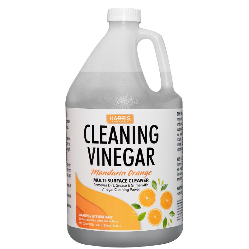 P.F. HARRIS MANUFACTURING Harris OVINE-128 Cleaning Vinegar, 128 oz Jug, Liquid, Mandarin Orange, Clear