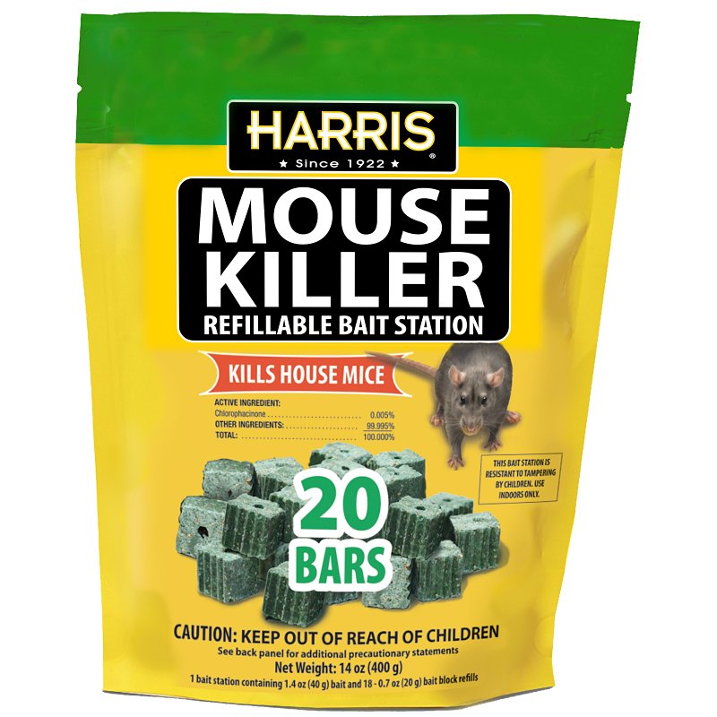 P.F. HARRIS MANUFACTURING Harris MBARS-20 Mouse Killer Trap, 2-1/2 in L, 8 in W, 8 in H