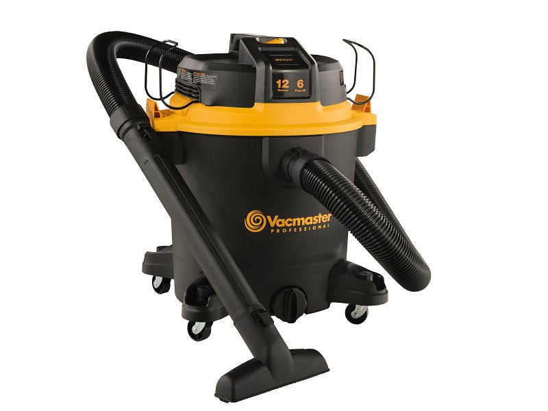 VACMASTER Vacmaster Beast Series VJH1211PF 0204 Corded Wet and Dry Vacuum, 12 gal, 143 cfm Air, Cartridge, 360 W, 120 V